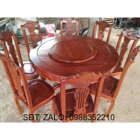 Bộ Bàn Ghế Ăn Gỗ Hương Đá