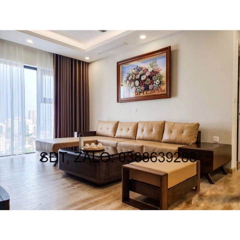 Sofa góc L gỗ sồi Nga BG106 giá thật