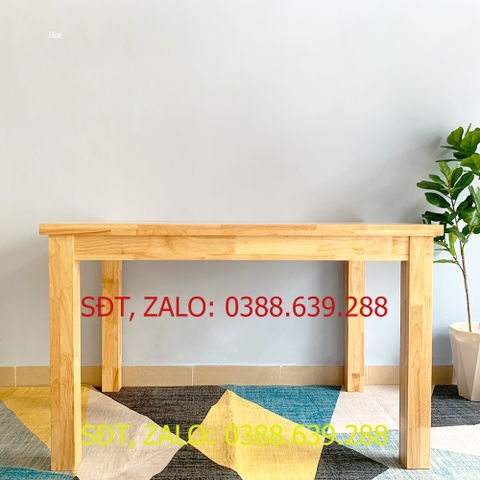 [Freeship] Bàn ăn Rec gỗ tự nhiên BÌNH LONG tùy chọn kích thước