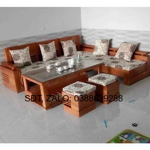 Sofa góc L tay trứng sồi Nga BG131 giá thật