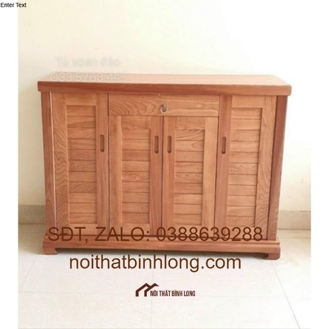 Tủ giày gỗ xoan đào hoặc gỗ hương xám ảnh thật 100%