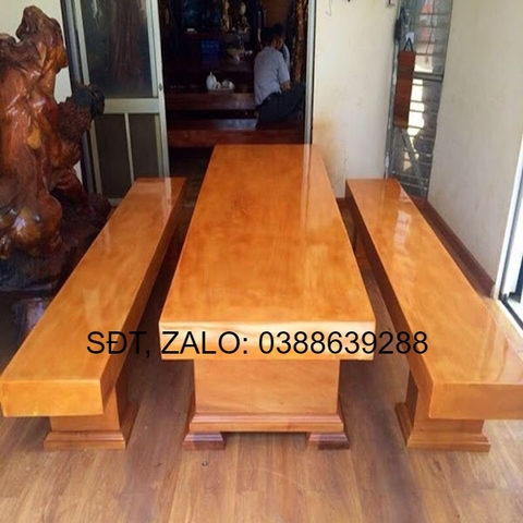 Bộ bàn ghế K3 nguyên khối hộp gỗ hương xám K32 giá thật