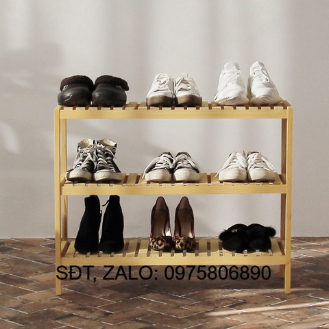 KỆ ĐỂ GIÀY DÉP 3 TẦNG 80 CM