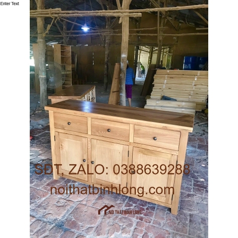[HCM]Tủ dresser gỗ sồi mỹ kiểu 3 cánh 3 hộc