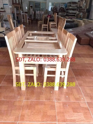 Bộ bàn ghế gỗ xoan - Đồ gỗ Bình Long 0388639288