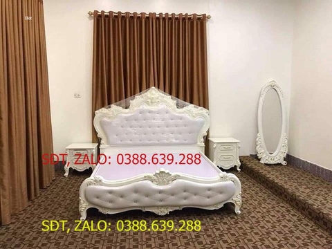 Giường ngủ tân cổ điển mã 04