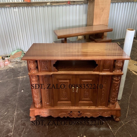 Kệ cột nho gỗ hương Đá