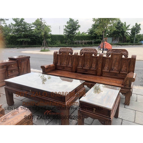 Combo bộ bàn ghế và kệ tivi phòng khách - Đồ Gỗ Bình Long 0388 639 288