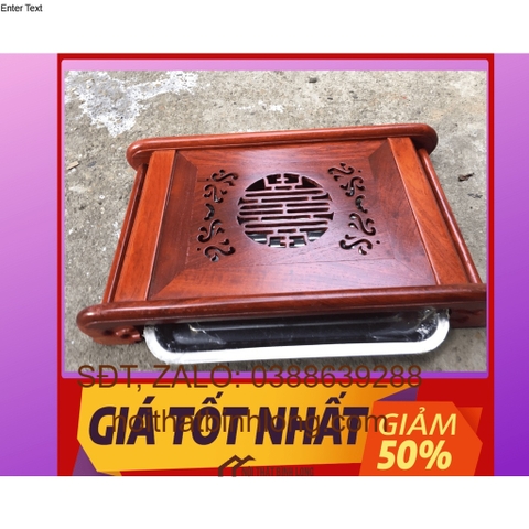 Khay trà chân vòm gỗ hương cao cấp