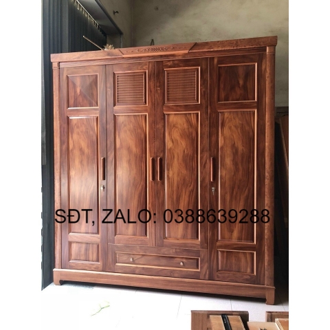 Tủ quần áo gỗ hương giá thật