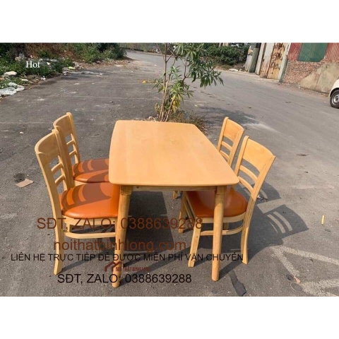 Bộ bàn ăn 4 ghế - Đồ Gỗ Bình Long 0388 639 288