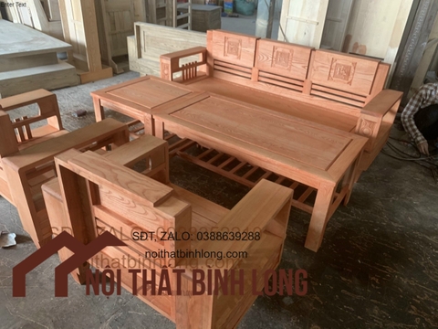 ghế gỗ phòng khách màu óc chó