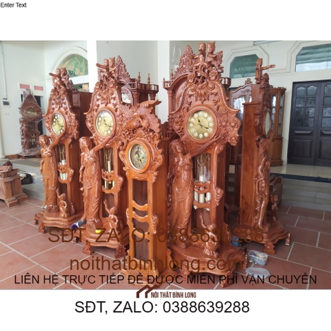 Đồng hồ cây cô tiên gỗ hương đá, hàng CỰC VIP, tuyển vân, tuyển gỗ loại 1 (MIỄN PHÍ VẬN CHUYỂN 50KM)