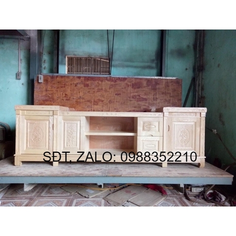 kệ ti vi gỗ sồi 2m
