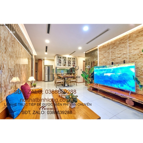 Bộ sofa gỗ gõ đỏ nguyên khối 13051