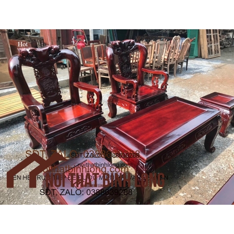 Bàn ghế phòng khách gỗ cao cấp