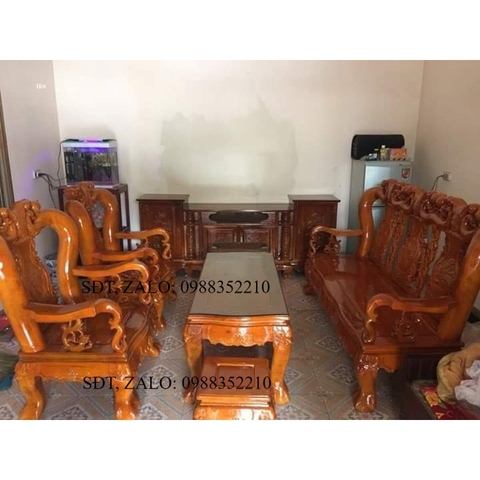 Bộ bàn ghế gỗ nhãn