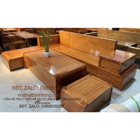 Bộ bàn ghế Chân Cong Gỗ Hương