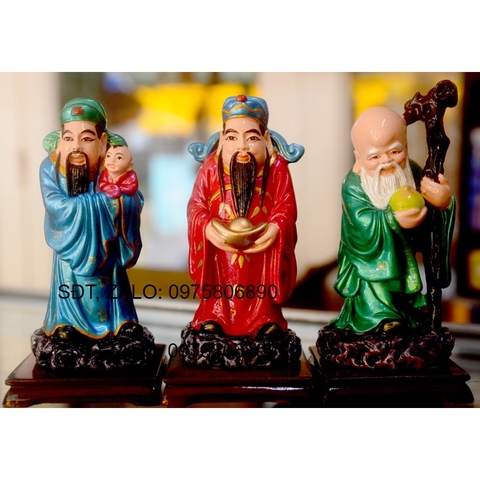 [HCM]Bộ tượng Tam Đa-Ba ông Phúc Lộc Thọ có đế cao 14cm-Nhiều mẫu