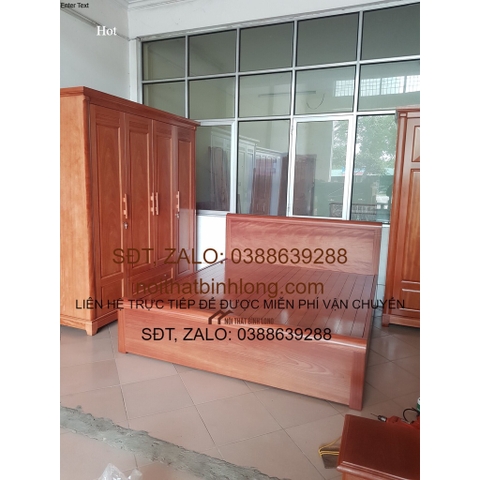 Giường  gỗ xoan đào