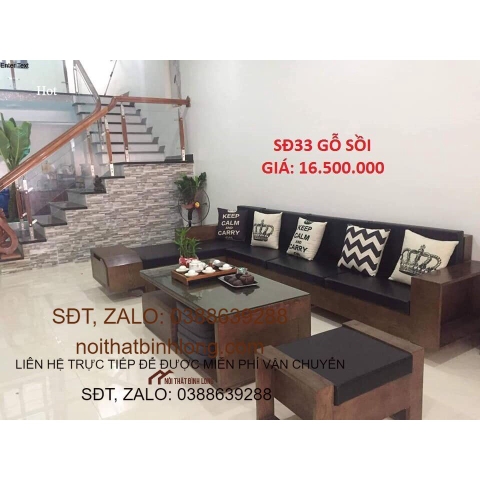 Sofa gỗ Sồi giá gốc