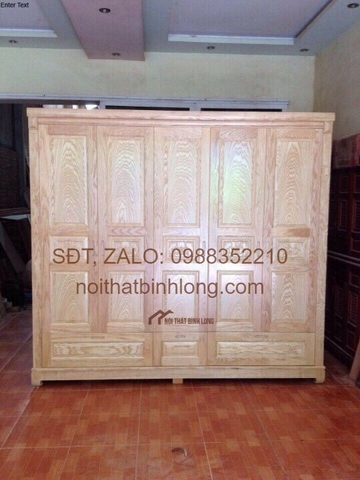 Sofa phòng khách góc L gỗ sồi sơn màu hương vàng