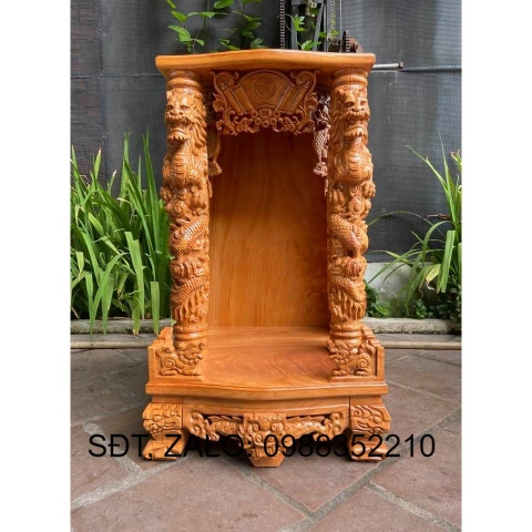 Bàn thờ thần tài cao cấp Rồng Phun Lửa - Nội Thất Bình Long