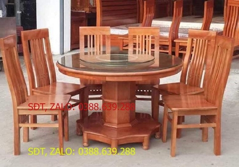 Bộ bàn ghế âu á gỗ sồi nga - Đồ Gỗ Bình Long
