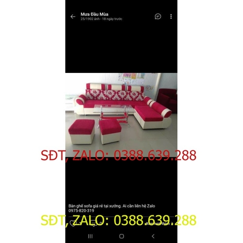 bộ bàn ghế sofa đẹp phòng khách rộng