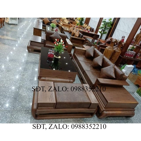 Sofa Gỗ Phòng Khách Hiện Đại- Mẫu Mới 2021 Kèm Đệm