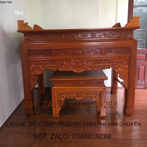 Án Gian Ngũ Phúc Gỗ Mít Ta