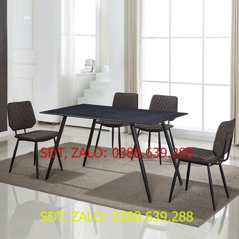 [Freeship][Trả góp 0%] Bộ bàn ăn Milan 4-6 ghế Paul tùy chọn kích thước, màu sắc