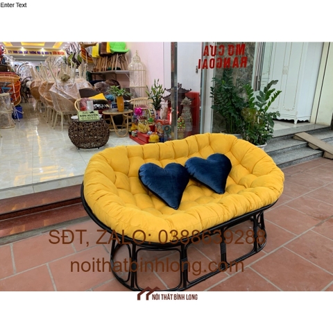 [FREESHIP KV HÀ NỘI] Ghế thư giãn Papasan đôi