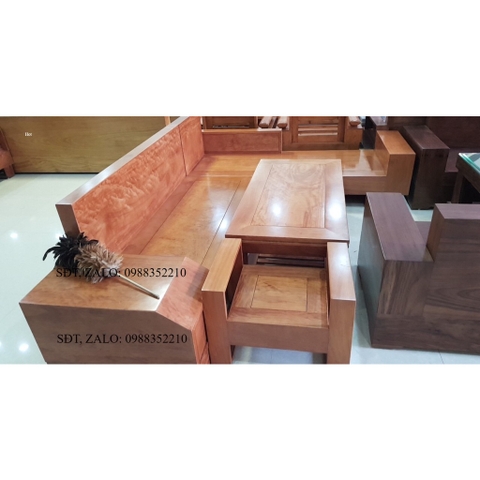 Bộ bàn ghế góc gỗ xoan đào