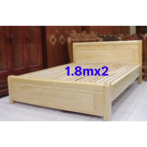 Giường ngủ gỗ sồi nga dát phản