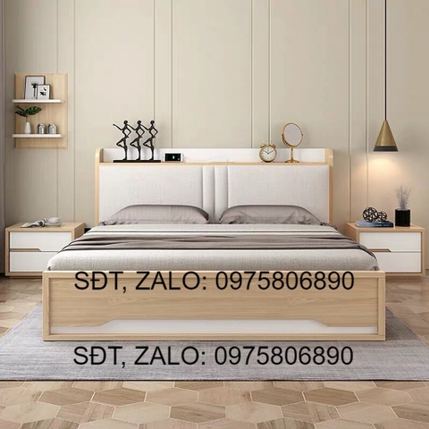 Giường Ngủ Gỗ Có Ngăn Kéo Đẹp GN-602