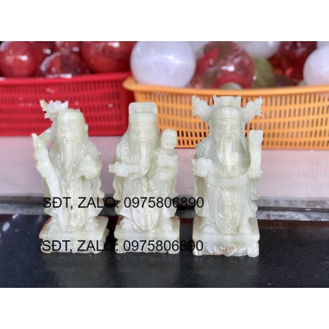 Bộ tam đa đá ngọc pakistan cao 20 cm