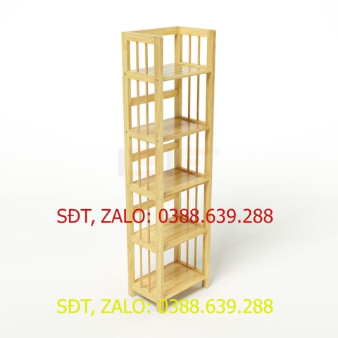 [Freeship] Kệ sách 5 tầng HB540 BÌNH LONG kích thước [400x 280 x 1500 mm]