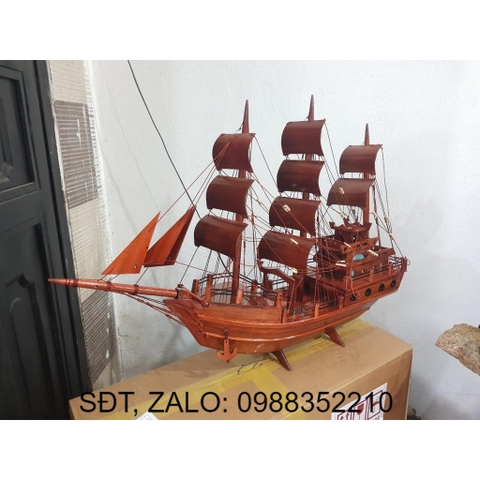 Thuyền buồm gỗ - dài 80cm