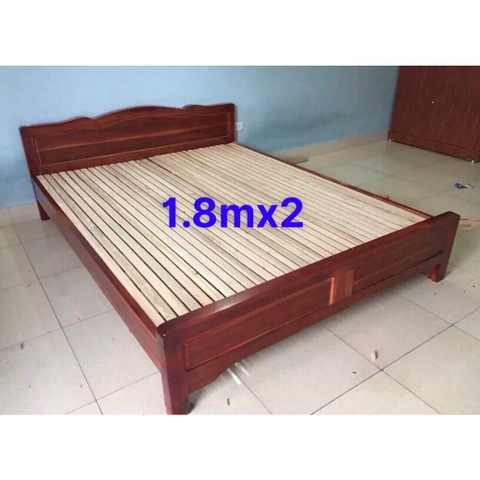 Giường ngủ gỗ tự nhiên dát lọt