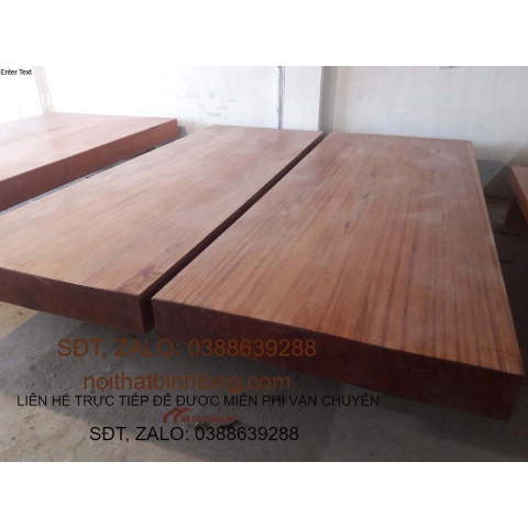 sập chiếu ngựa đặc nguyên khối gỗ dâu kt 2m2 x 2m4 x 20 cm