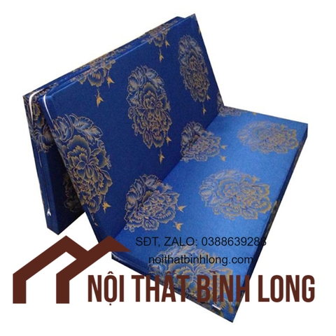 Nệm Gấp 3 Pe Hàn Quốc (1m8x1m95x5cm) Giao Màu Ngẫu Nhiên
