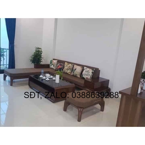 Sofa góc L chân hươu sồi Nga BG124 giá thật