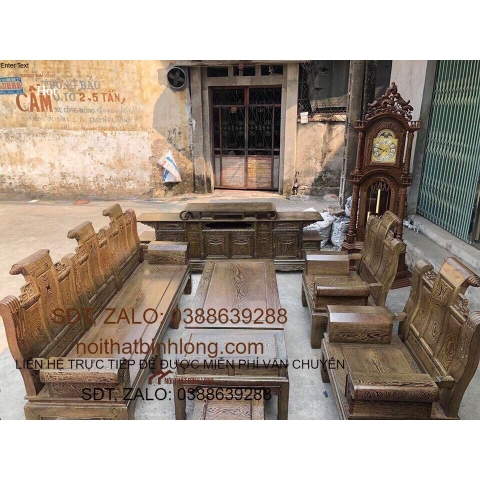 Bộ bàn ghế Âu Á Hộp chương cuốn thư gỗ mun