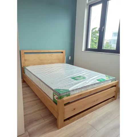 [HCM]Giường ngủ gỗ sồi mỹ kích thước 1m2x2m