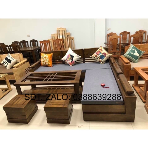 sofa gỗ cao cấp giá thật