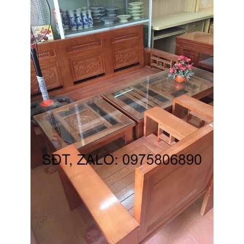 BỘ BÀN GHẾ GỖ XOAN ĐÀO giá đã bao gồm phí ship