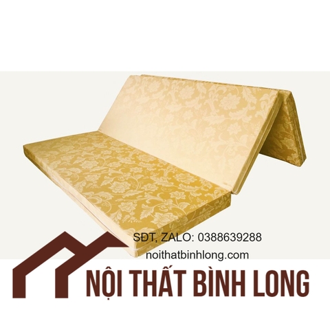 Nệm PE Hàn Quốc Cao Cấp Gấp 3 - 5cm ( giao màu ngẫu nhiên )