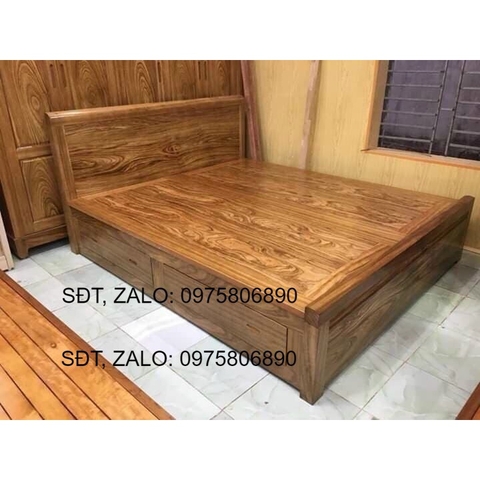 Giường ngăn kéo hương xám - Nội thất phòng ngủ - sang trọng hiện đại - đồ gỗ nội thất - tư vấn nhiệt tình