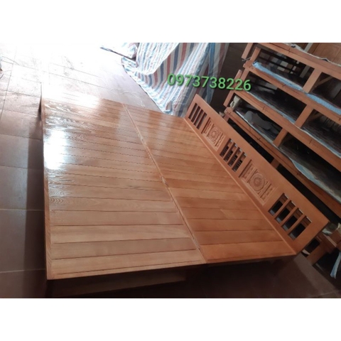 Giường Gập Thông Minh Bằng Gỗ Sồi Hoàn Toàn Rộng 1m4